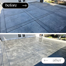 Stamped-Concrete-Revival-in-Manhattan-Beach-CA-Modern-Dark-Grey-Stain-High-Gloss-Sealer-Exterior-Cleanse 1